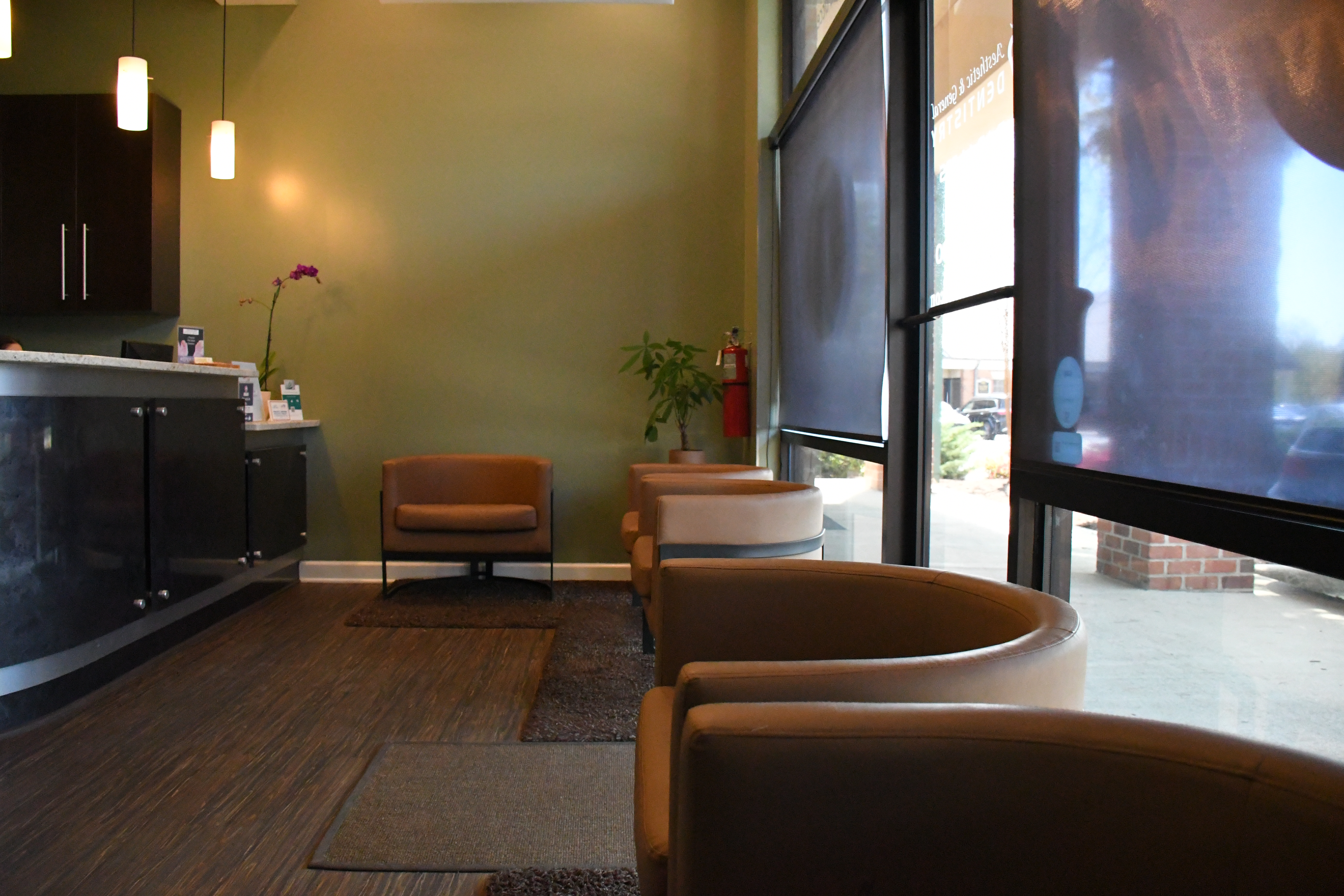 The waiting room of the Office