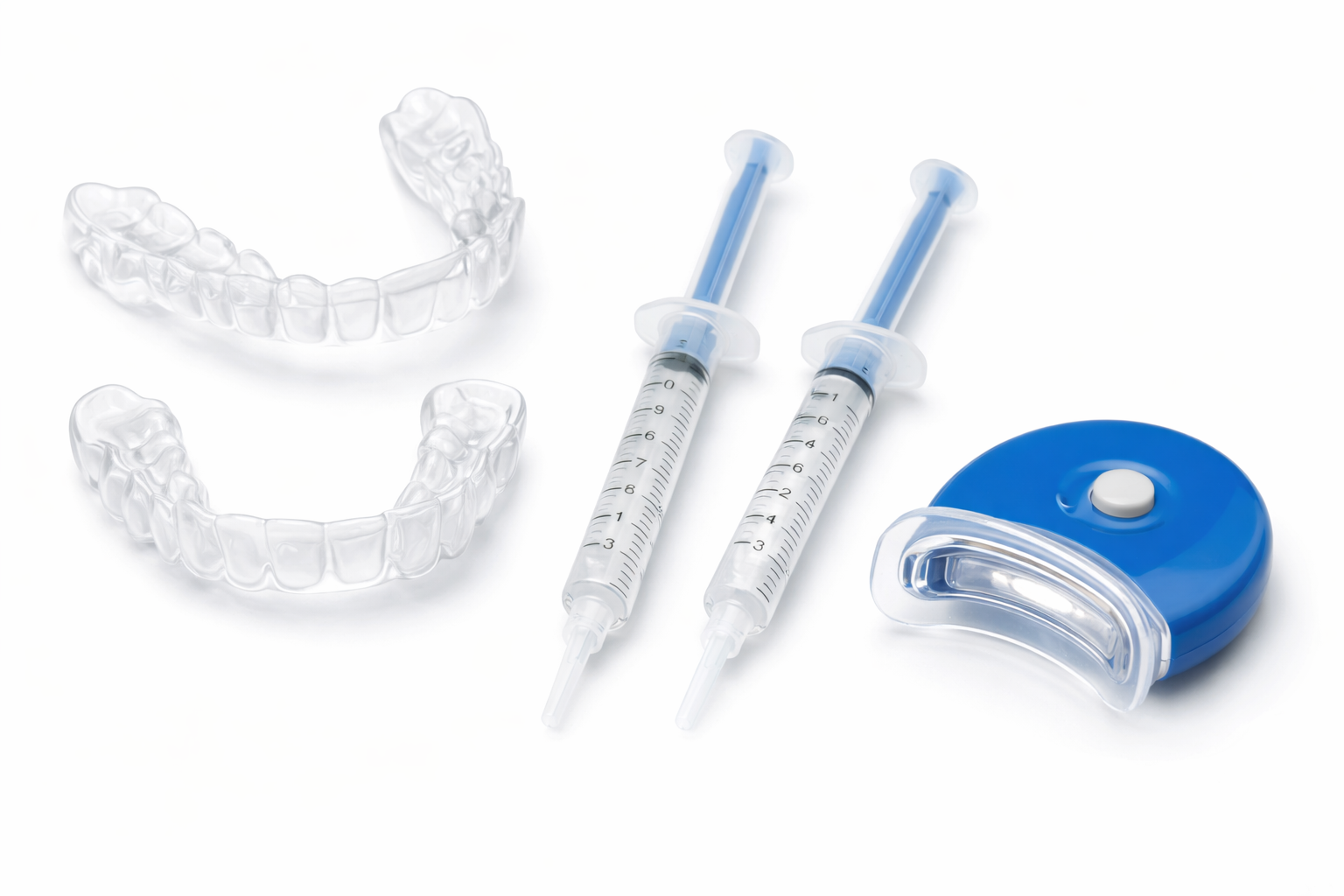 At-home whitening tray kit provided by 32 Pearls Dental Care