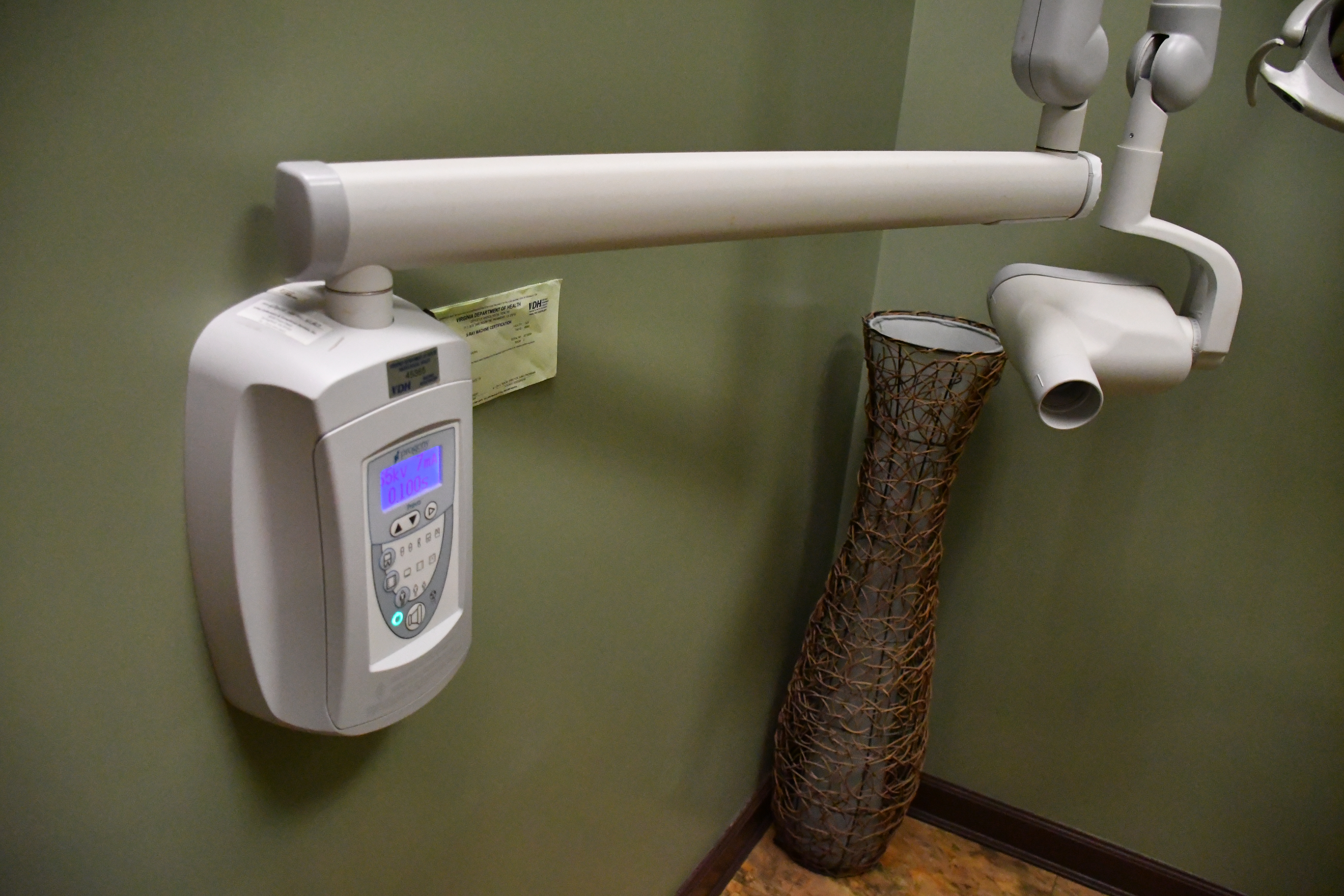 Dental X-ray machine at the office